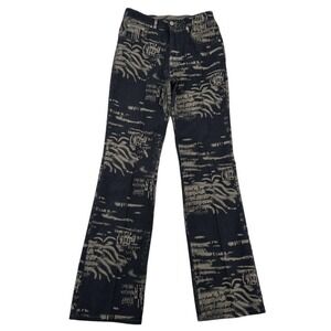 Taylor Brooke  Jeans  Flare Leg All Over Print Denim Unique Design Women Size 28